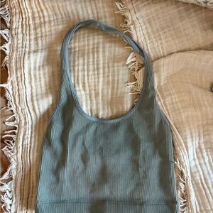 Cotton On Ribbed Sports Bra - Sage Green